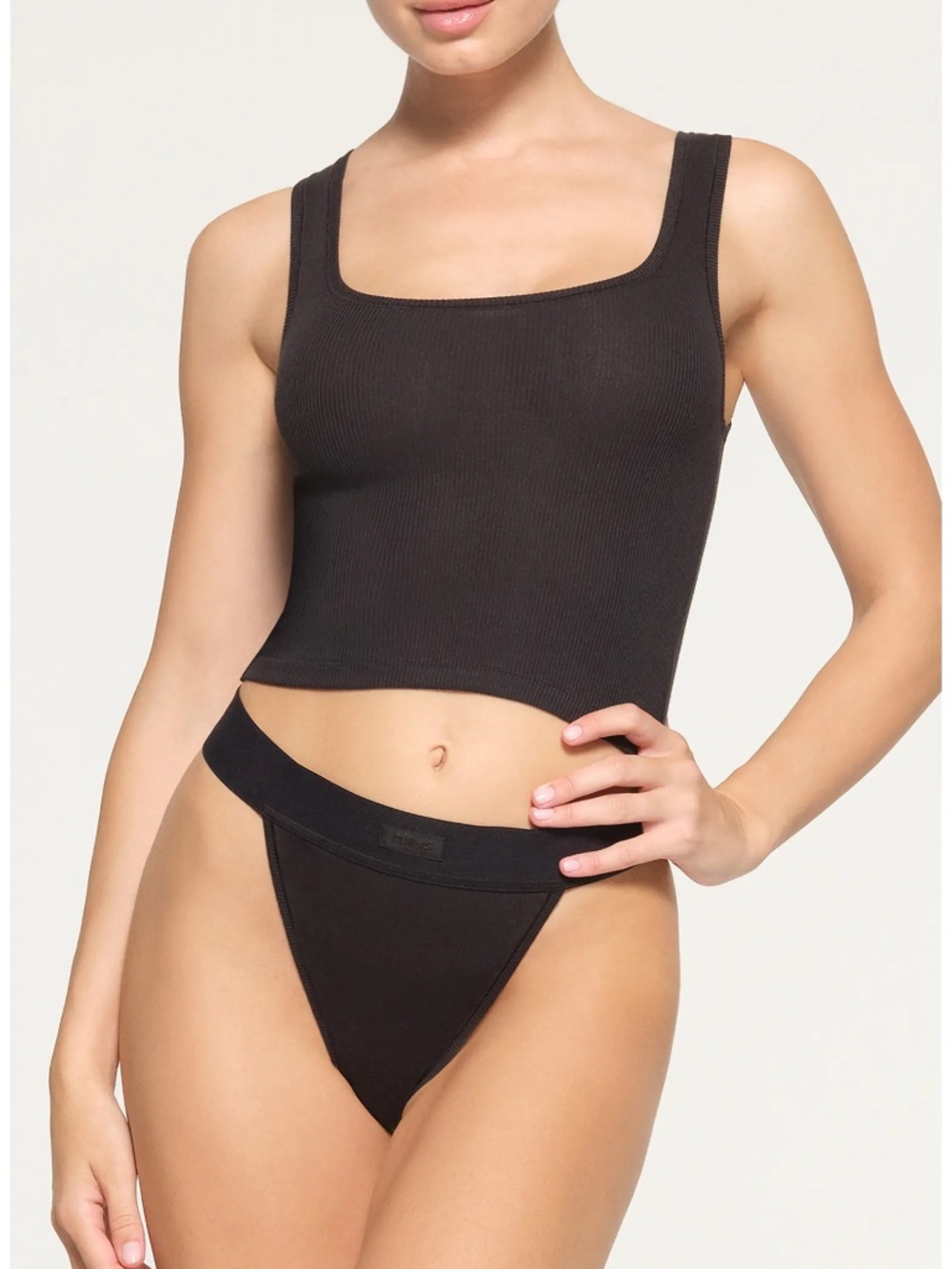 Stretch Cotton Rib Tank - XL